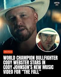 On Monday, October 13, Cody Johnson released the music video for his single  "The Fall." He enlisted world champion bullfighter Cody Webster to be its  main star. 🙌 Watch here >> https://go.countryrebel.com/CojoFallVideo