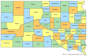 This is a generalized topographic map of south dakota. Printable South Dakota Maps State Outline County Cities