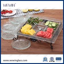 Shop wayfair for the best clear glass plates bulk. 8pcs Clear Glass Plate Set With Black Stand China Glass Plate And Tableware Price Made In China Com