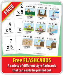 Basic equations (50 total with number pictures). Free Multiplication Flash Cards Multiplication Com