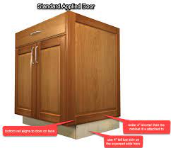 Glass cabinet doors can be a beautiful component of kitchen cabinetry. Kitchen Base Finished End Panels