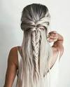 Braided Hairstyle Half Up Half Down Braids
