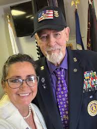 Honored to be placed in the Military Order of Purple Hearts Hall of Honor  this morning in Edmond, OK! 💜Thank you Frank Whitlock for nominating me &  thank you to Larry Van