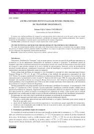 Se calculeaz gii (elementele de pe diagonala sistemului) ca suma aritmetic a conductanelor laturilor ce concur la nodul i. Pdf Asupra Metodei PotenÈialelor Pentru Problema De Transport DegeneratÄ