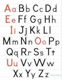 The other letters in the alphabet are called consonants. Children S Handwriting Alphabet Guide With Highlighted Etsy Handwriting Alphabet Uppercase And Lowercase Letters Learn Handwriting