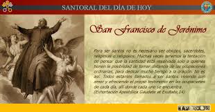 Misioneros De La Palabra Divina Santoral San Francisco De Jeronimo Santoral San Francisco Sacerdote