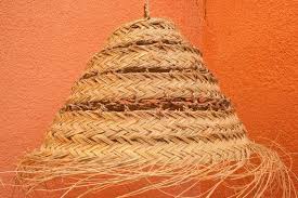 À chiner abat jour en paille sur selency. Openwork Wicker Shade Round Pendant Lighting Straw Light Palm Leaves Fringes Bangs Rope Bamboo Rattan Raffia Bohemian Luminaire Abat Jour Feuille Palmier