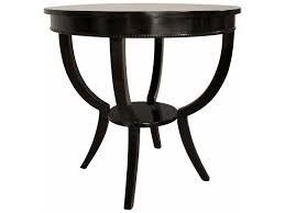 Noir Furniture Living Room Accents Black 30 Wide Round End Table In 2020 Round Side Table Black Round Foyer Table Side Table