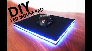 Next, spay a thin coat of the spray adhesive on the old mouse pad, or craft foam, attach the fabric. Diy Led Gaming Mouse Pad Making Hot Glue Youtube