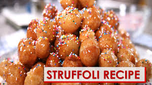 Transfer with a slotted spoon to brown paper to drain. Struffoli Recipe Youtube