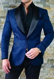 See more ideas about white tux jacket, white tux, blazer. Latest Coat Pant Designs Blue Embossed Men Suit Floral Pattern Prom Blazer Marriage Gentle Skinny Groom Slim Fit Suit Blue Wedding Suits Men Mens Fashion Suits