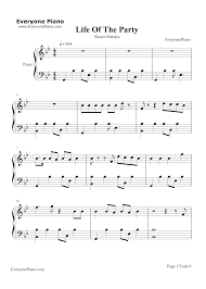 Check spelling or type a new query. Life Of The Party Shawn Mendes Stave Preview