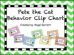 pete the cat behavior clip chart pete behavior clip