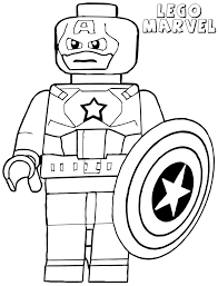 The leader of the avengers is captain america. Lego Marvel Coloring Pages Cartoons Lego Marvel Superhero Printable 2020 3760 Coloring4free Coloring4free Com