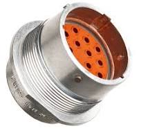 HD34-24-16PN - HD30 Series - 16 Pin Receptacle - 24 Shell, N Seal, Flange