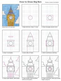How To Draw Big Ben Art Projects For Kids Big Ben Art Big Ben Drawing Art Lessons