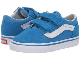 Vans Kids Old Skool V Infant Toddler Boys Shoes Indigo