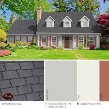 The easiest pick for your dark grey house. Exterior Color Scheme Smokey Gray Davinci Slate Roof