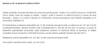 Cat priveste paragraful 32 din decizia curtii constitutionale nr. Ccr Spala Mizeria Lui Tarcea Curtea Constitutionala A Decis Ca Inalta Curte A Dat O Dezlegare Care Contravine Deciziilor Ccr Printr O Hotarare Monumentala Ccr Pune Capat Prigoanei Justitiabililor Carora Iccj Le A