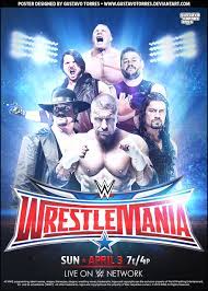 Wwe Wrestlemania 32 Poster Wwe Wrestlemania 32 Wrestlemania Wrestling Wwe