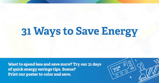 31 Ways To Save Energy In Your Home