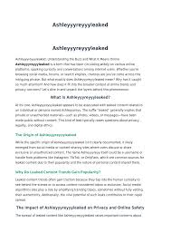 Ashleyyyreyyyleaked Ashleyyyreyyyleaked