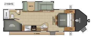 The twin bed model has two rear beds complete with a nightstand and additional storage drawer. Two Bedroom Travel Trailers Fretz Rv Blog