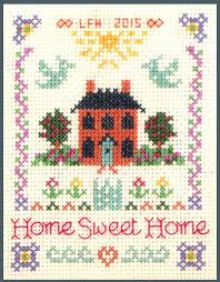 home sweet home sampler complete cross stitch kit on 14