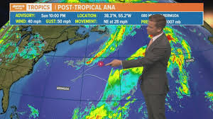 Ana originally prompted a tropical storm watch for bermuda, but eventually began moving. Monday Tropical Weather Update Tropical Storm Ana Update Youtube