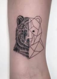 960x960 lovely half geometrical drawings of wild animals wild animals. Geometric Bear Tattoos A Visual Guide