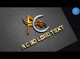A C 3d Text Professional Logo Design On Android Pixellab Vandy Design Professional Logo Design Logo Design Professional Logo