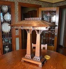 How to make the wood base on your mission style stained glass lamp. Arts Crafts Style Lighting Mission Table Lamps Ragsdale Home Mission Style Furniture Craftsman Furniture Craftsman Lamps