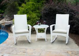 You'll find plenty of looks and colors right here in the cracker barrel old country store. The Bayview Rocking Chair Set Magnolia White Wicker