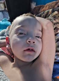 Hate it when he sleeps with his eyes open !!!