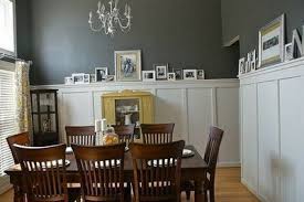 I know standard height for chair rail in dining room would be 36. 20 Dining Room Chair Rail Magzhouse