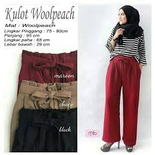 50 model atasan brokat simple modern terbaru 2020. Jual Woolpeach Palazzo Model Celana Kulot Panjang Wanita Terbaru Modern New Di Lapak Siaga Muslim Bukalapak