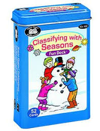 Pick Of The Week Classifying With Seasons Fun Deck Teach Time Concepts With Match Up Games And More Different Roads To Learning Blog Seasonal Fun Teaching Flashcards