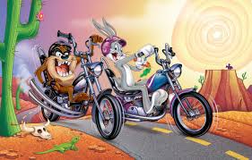 Looney tunes wallpaper, looney tunes cartoons, looney tunes show wallpapers. Wallpaper Rabbit Motorcycle Cartoon Taz The Tasmanian Devil Looney Tunes Bugs Bunny Bugs Bunny Tasmanian Devil Bugs Bunny Images For Desktop Section Filmy Download