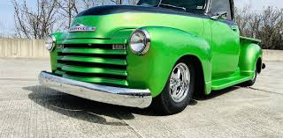Image result for Medium Chrome Green 1950 Truck
