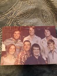 Found a picture of my family,,, many of you may remember Wayne/graduated in  74, Gordon/75, Milton/76, myself/77 & Ron/82 Floyd & Evelyn Johnson. Pic is  about 45 years old!
