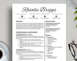 Resume Template Cv Template For Word 4 Pack Social Media Etsy Resume Template Professional Cover Letter Template Modern Resume Template