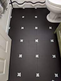 How to paint bathroom tiles. Tutorial Hand Painted Floor Tile The Homebody House