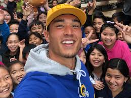 Los Angeles Rams safety Taylor Rapp visits Chinese students who wish him  happy birthday
