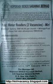 Kobis actively involved in the sarawak youth development agenda that mainly focused on innovation, enterpreneurship, skills and. Koperasi Sesco Sarawak Berhad Miri Job Vacancy
