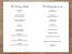 Church Wedding Programs