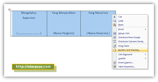 Cara Menghilangkan Garis Tabel Di Microsoft Word Cara Aimyaya