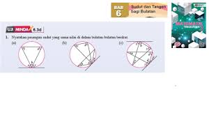 Sudut dan tangen bagi bulatan online worksheet for tingkatan 3. Kssm Matematik Tingkatan 3 Bab 6 Sudut Dan Tangen Bagi Bulatan Uji Minda 6 3d No1 Tingkatan 3 Youtube