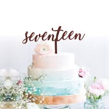 Maybe you would like to learn more about one of these? Grantparty Seventeen Rose Gold Cake Topper 17th Birthday Anniversary Wedding Party Decoration Ideas Perfect Keepsake 17 Rose Gold Buy Online In Qatar At Qatar Desertcart Com Productid 108732869