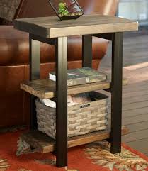 Rough Pine End Table In 2020 Diy Furniture Projects Corner Table Living Room Farmhouse End Tables