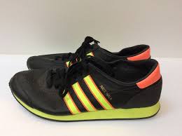 Black And Neon Orange Adidas Shoes Vintage Retro Adidas Race Walk 2003 Sneakers Shoes Mens Sz 10 Black Neon 038278 Adidas Athleticsneakers Sneakers Sneakers Men Shoes Mens
